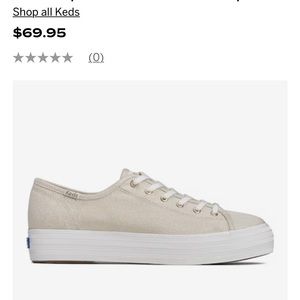 Brand new never worn gold keds